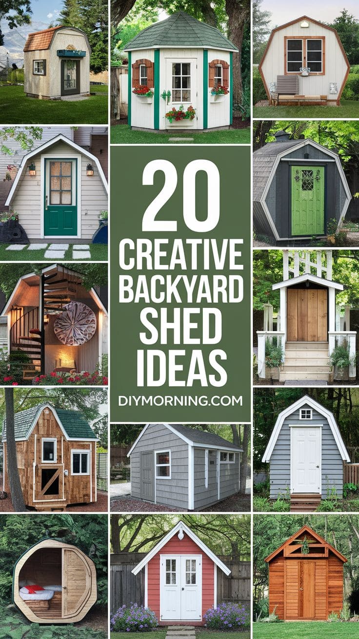 20 Creative Backyard Shed Ideas to Inspire Your Outdoor Space - DIY Morning
